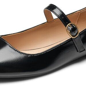 Black Mary Jane Flats